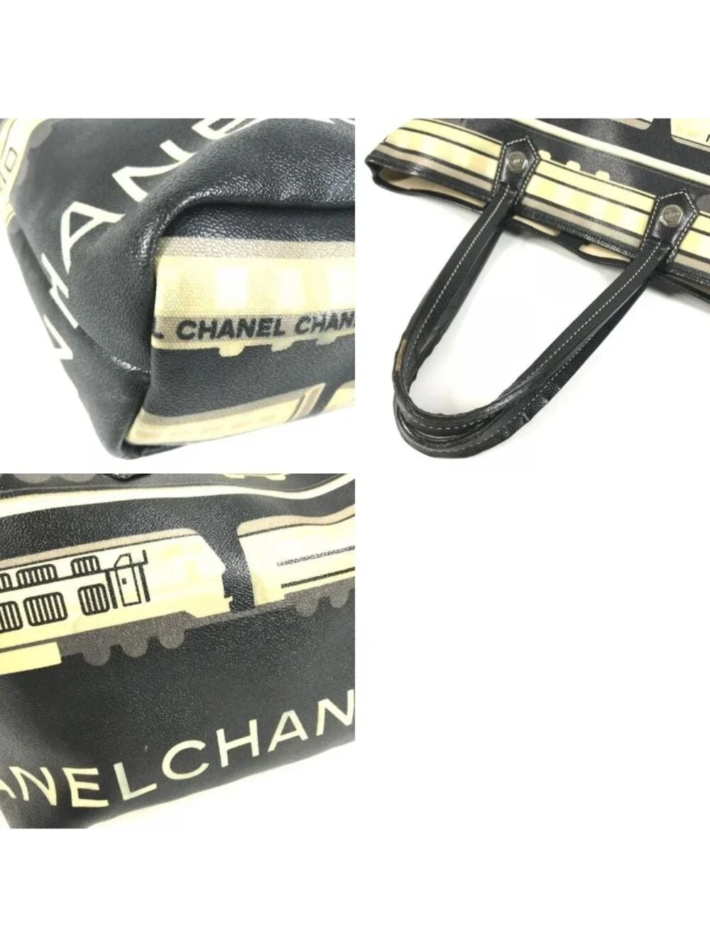Chanel Tote Central Station Leather Black